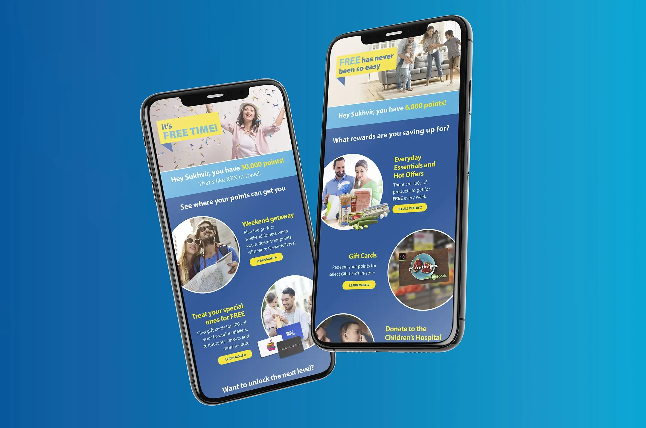 More Rewards email design