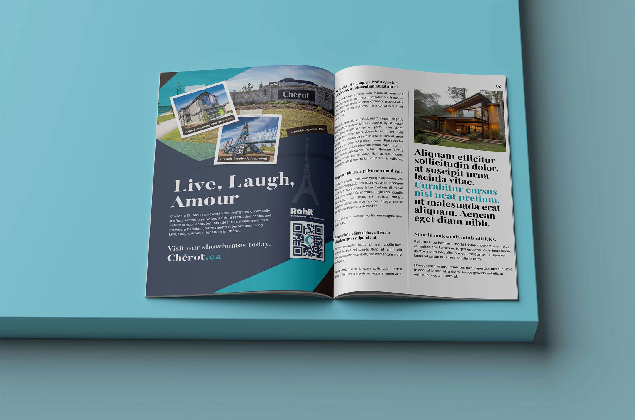 Magazine spread designed for Rohit